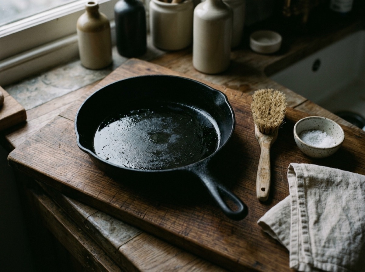 How to clean, season and care for a cast iron pan