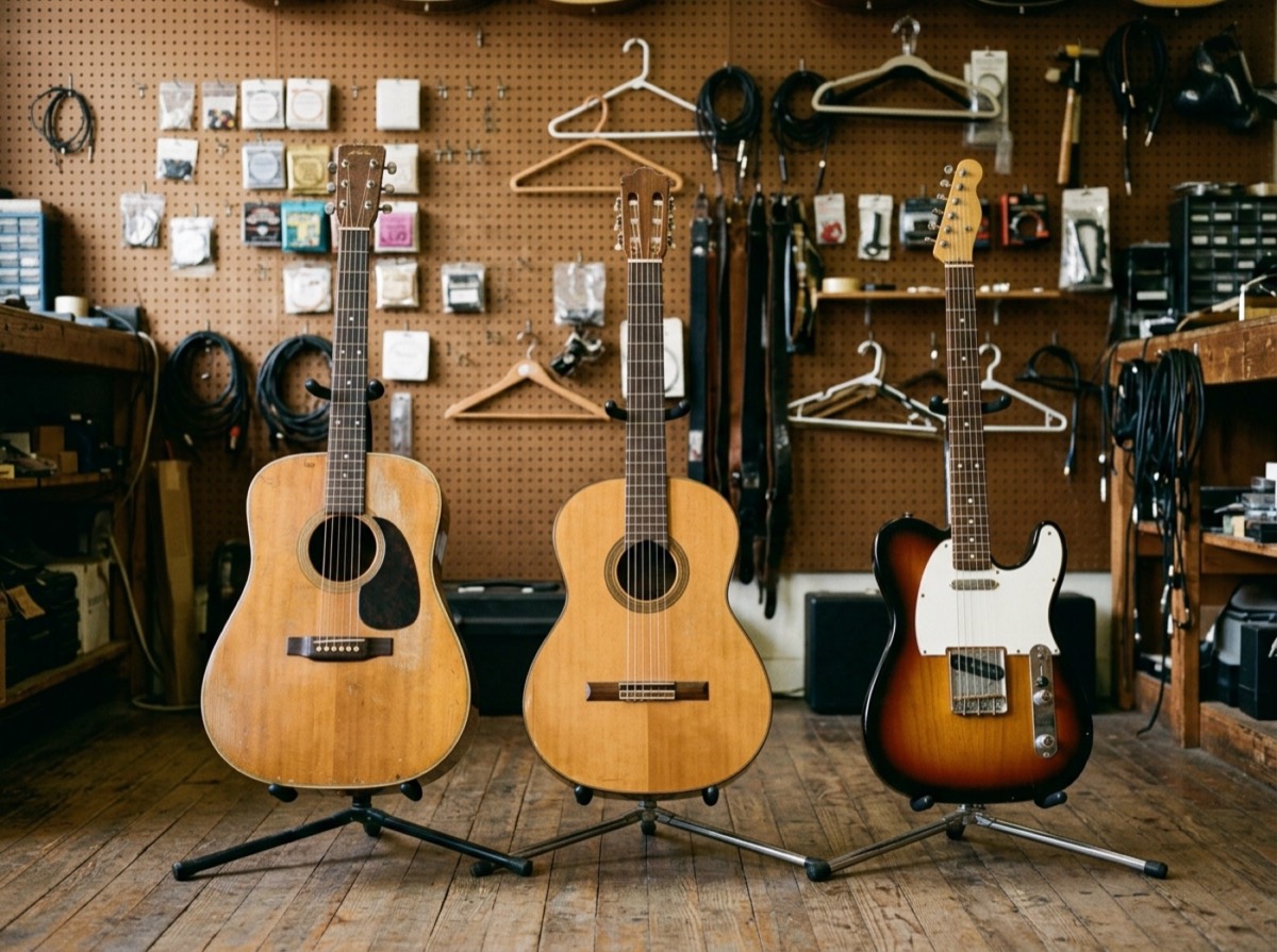 How to choose a first guitar: acoustic, classical or electric?
