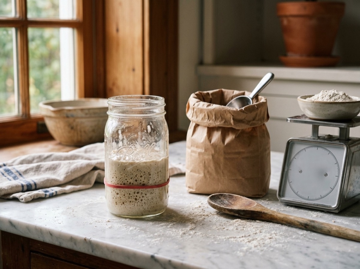 How to make a sourdough starter from scratch
