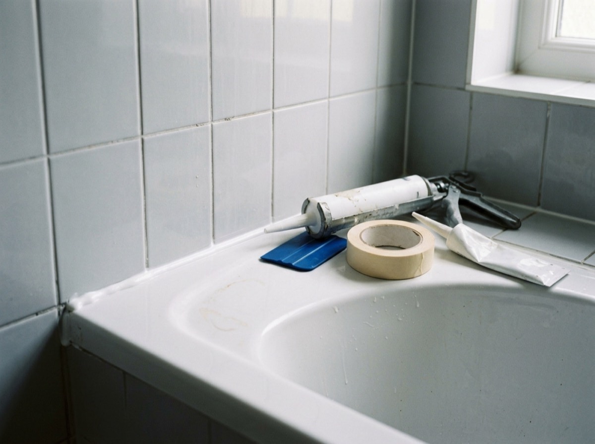 How to reseal a bathtub with silicone sealant