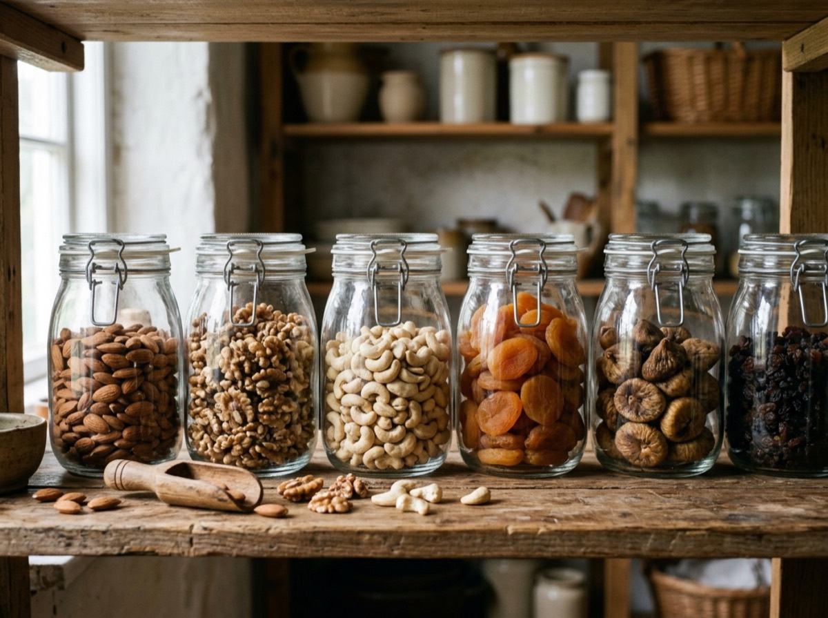 How to store nuts and dried fruit so they stay fresh
